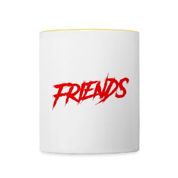 Best friends forever - Contrasting Mug - white/yellow - Front