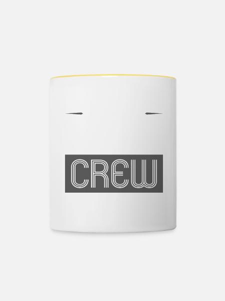 Boxing Crew - Tasse zweifarbig - Weiß/Gelb