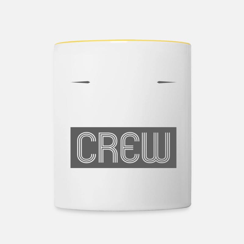 Chess Crew - Tasse zweifarbig - Weiß/Gelb