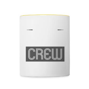 Party Crew - Contrasting Mug - white/yellow - Front