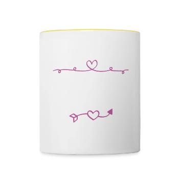 Noah - Contrasting Mug - white/yellow - Front