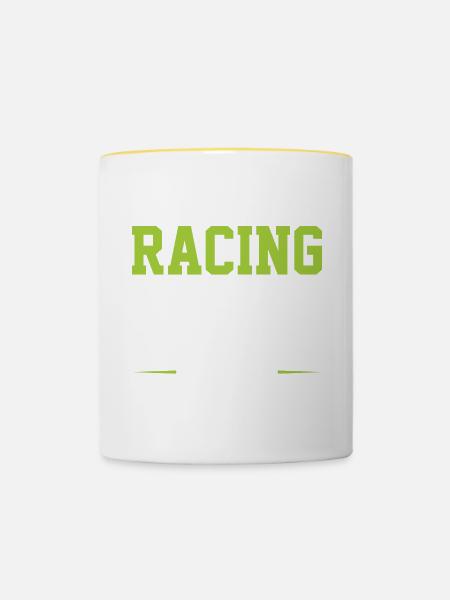 Racing Crew - Tasse zweifarbig - Weiß/Gelb