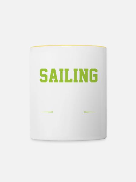 Sailing Crew - Tasse zweifarbig - Weiß/Gelb