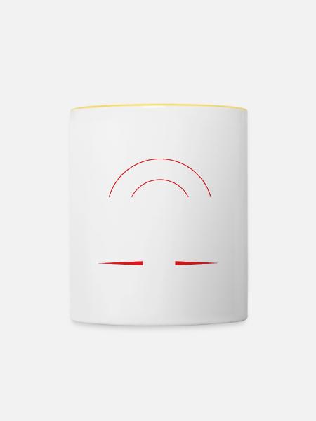 Arzt Beruf - Tasse zweifarbig - Weiß/Gelb