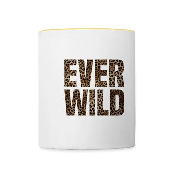 Four Ever Wild 30 - Tasse zweifarbig - Weiß/Gelb - Vorne