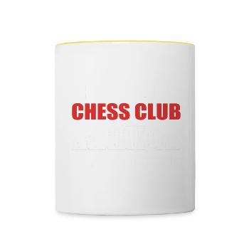 Chess Club Matzer Gift - Contrasting Mug - white/yellow - Front