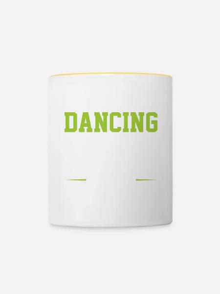 Dancing Crew - Tasse zweifarbig - Weiß/Gelb