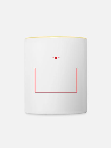 Privilege, When You Think There Isn't A Problem 4 - Tasse zweifarbig - Weiß/Gelb