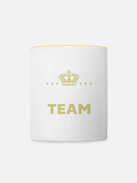 Boxing Team - Tasse zweifarbig - Weiß/Gelb