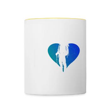 Men's Climbers Climbing Climbing Bouldering - Contrasting Mug - white/yellow - Front
