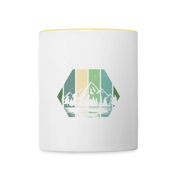Religious Christian Make Heaven Crowded Jesus - Tasse zweifarbig - Weiß/Gelb - Vorne