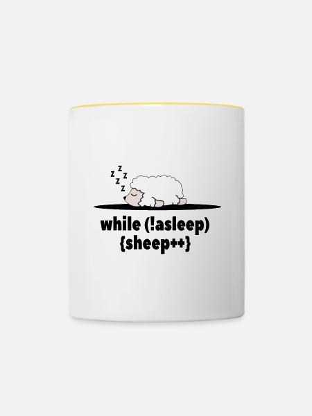 Programmierer - Tasse zweifarbig - Weiß/Gelb