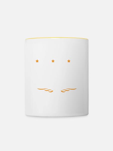 Coach Trainer - Tasse zweifarbig - Weiß/Gelb