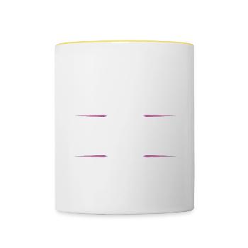 Svenja - Tasse zweifarbig - Weiß/Gelb - Vorne