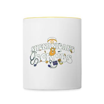 Shenanigans & Scrubs ER Nurse Physician St. - Tasse zweifarbig - Weiß/Gelb - Vorne