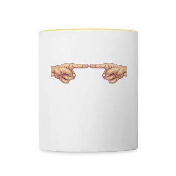 Repent Sinner 30 - Contrasting Mug - white/yellow - Front