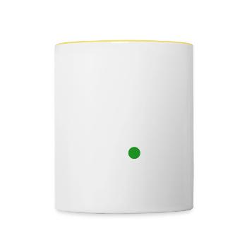 Pilote d’avion Voler Mode de vol An i Cadeau - Mug contrasté - blanc/jaune - Devant