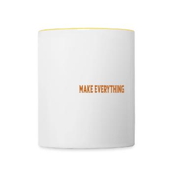 Cookies Make Everything Better 6 - Contrasting Mug - white/yellow - Front