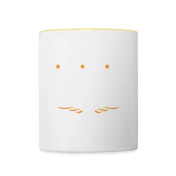 Gamer Beruf - Tasse zweifarbig - Weiß/Gelb - Vorne