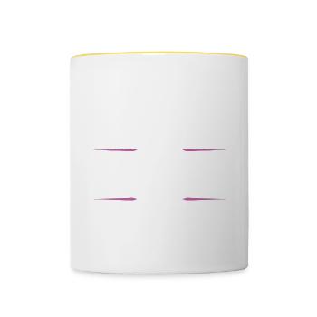 Annika - Tasse zweifarbig - Weiß/Gelb - Vorne