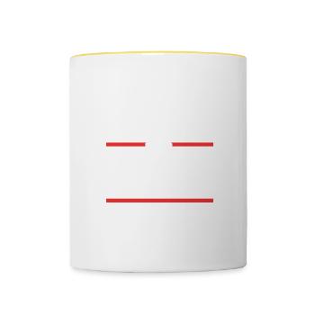 Anwalt Beruf - Tasse zweifarbig - Weiß/Gelb - Vorne