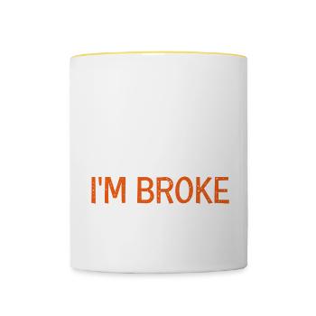 Booster Packs Trading Cards Card Collector - Contrasting Mug - white/yellow - Front