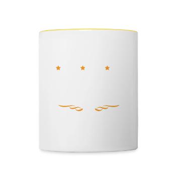 Anwalt Beruf - Tasse zweifarbig - Weiß/Gelb - Vorne
