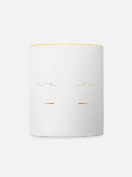 Lehrer Beruf - Tasse zweifarbig - Weiß/Gelb