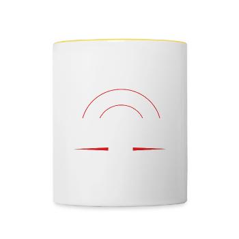 Manager Beruf - Tasse zweifarbig - Weiß/Gelb - Vorne
