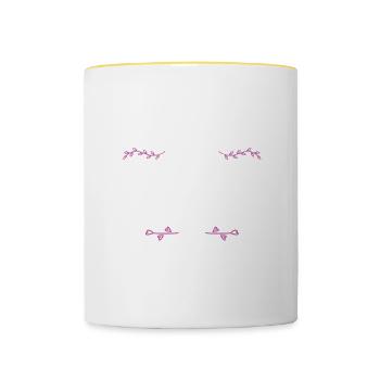 Fabio - Tasse zweifarbig - Weiß/Gelb - Vorne