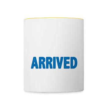 The Talent Has Arrived 5 - Contrasting Mug - white/yellow - Front
