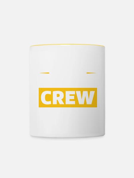 Motorcycle Crew - Tasse zweifarbig - Weiß/Gelb