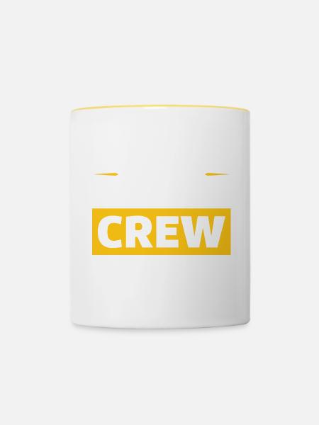 Windsurfing Crew - Tasse zweifarbig - Weiß/Gelb
