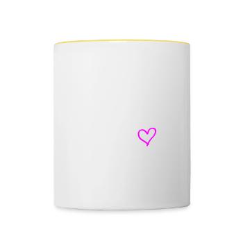 Tyrol 2024 Heart Journey - Contrasting Mug - white/yellow - Front