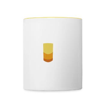 Tequila Sunrise Cocktail Team Tequila - Contrasting Mug - white/yellow - Front