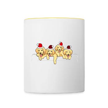 That's my Crew Labbi Welpe Labrador liebhaber - Tasse zweifarbig - Weiß/Gelb - Vorne
