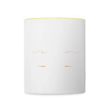 Anwalt Beruf - Tasse zweifarbig - Weiß/Gelb - Vorne