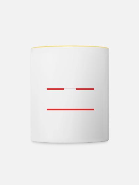 Architekt Beruf - Tasse zweifarbig - Weiß/Gelb