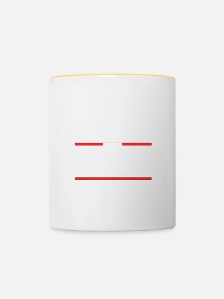 Chefkoch Kochen - Tasse zweifarbig - Weiß/Gelb