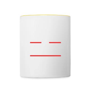 Fleischer Beruf - Tasse zweifarbig - Weiß/Gelb - Vorne