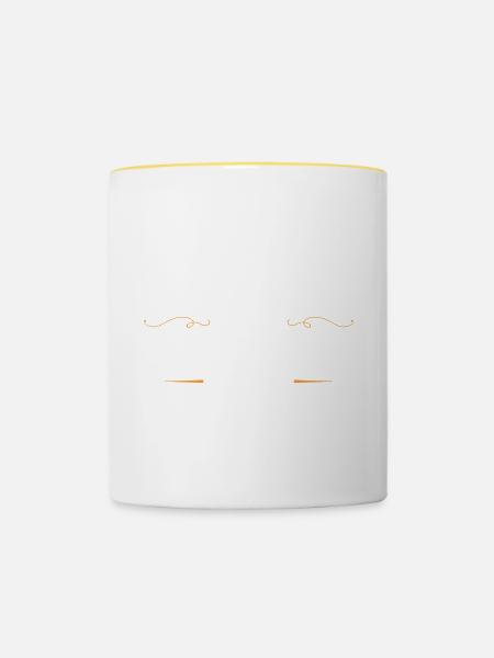 Chefkoch Kochen - Tasse zweifarbig - Weiß/Gelb