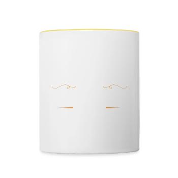 Fleischer Beruf - Tasse zweifarbig - Weiß/Gelb - Vorne