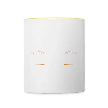 Kaufmann Beruf - Tasse zweifarbig - Weiß/Gelb - Vorne