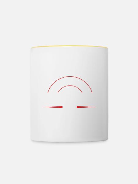Handwerker Beruf - Tasse zweifarbig - Weiß/Gelb