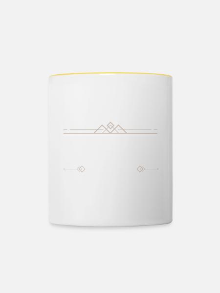 Physiker Beruf - Tasse zweifarbig - Weiß/Gelb