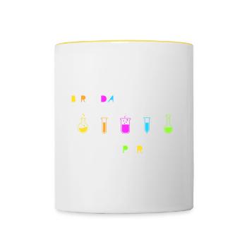 Festival médiéval de la Renaissance - Mug contrasté - blanc/jaune - Devant