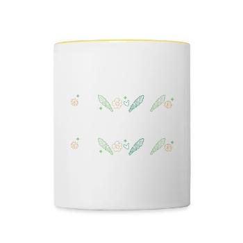 Burning Sage Because Adulting Is Hard Smudge - Contrasting Mug - white/yellow - Front