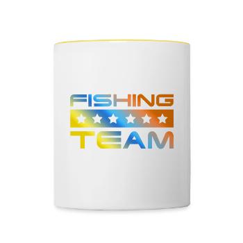 Fishing Crew Bunt - Tasse zweifarbig - Weiß/Gelb - Vorne