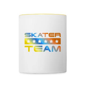 Skater Crew Colorful - Contrasting Mug - white/yellow - Front