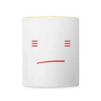I Need A Day Off 2 - Tasse zweifarbig - Weiß/Gelb - Vorne
